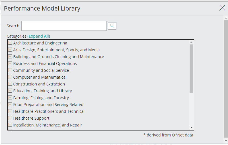 PXT Select: Browse Performance Library